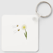 Zwei kleine und niedliche Bienen Schlüsselanhänger (Rückseite)