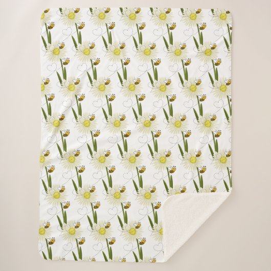 Zwei kleine und niedliche Bienen Sherpadecke (Vorderseite)