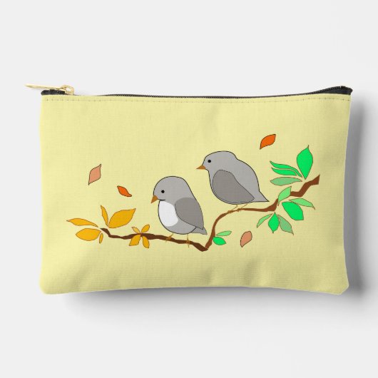 Zwei kleine Vögel Zubehörtasche (Vorderseite)