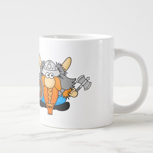 Zwei kleine Wikinger Jumbo-Tasse (Rechts)