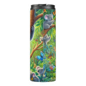 Zwei Koalas im Schmetterlingswald Thermosbecher (Rückseite)