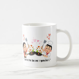 Zwei Koch Kochen - Liebe ist der geheime Bestandte Kaffeetasse