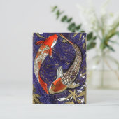 zwei koi postkarte (Stehend Vorderseite)