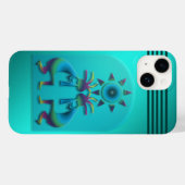Zwei Kokopelli #41 Case-Mate iPhone Hülle (Rückseite (Horizontal))