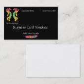 Zwei Kokopelli-Logo-Visitenkarte Visitenkarte (Vorne/Hinten)