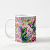 Zwei Kolibris und Blumen Kaffeetasse (Links)