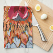 Zwei komische Rooster Geschirrtuch (Viertel Falte)