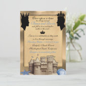 Zwei Könige Custom Gay Wedding Invitations Einladung (Stehend Vorderseite)