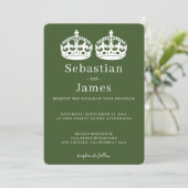 Zwei Könige machen eine Paarkrone, die als homosex (Stehend Vorderseite)