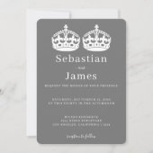 Zwei Könige machen eine Paarkrone, die als homosex (Vorderseite)