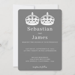 Zwei Könige machen eine Paarkrone, die als homosex