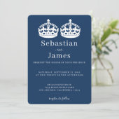 Zwei Könige machen eine Paarkrone, die als homosex (Stehend Vorderseite)