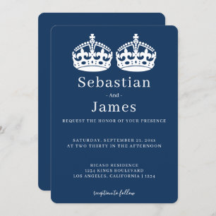 Zwei Könige machen eine Paarkrone, die als homosex