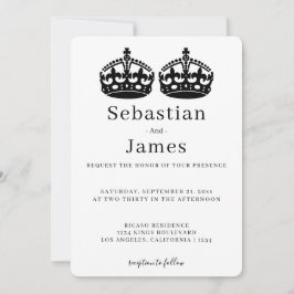 Zwei Könige machen eine Paarkrone, die als homosex