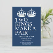 Zwei Könige machen eine Paarschwulenhochzeit Ankündigung