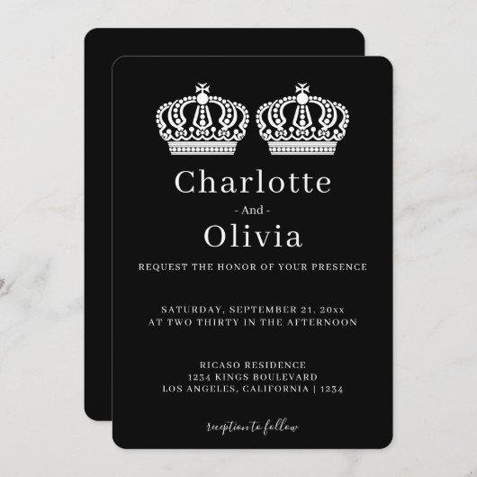 Zwei Königinnen machen eine paarige Hochzeit für G (Vorne/Hinten)