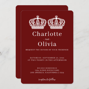 Zwei Königinnen machen eine paarige Hochzeit für G