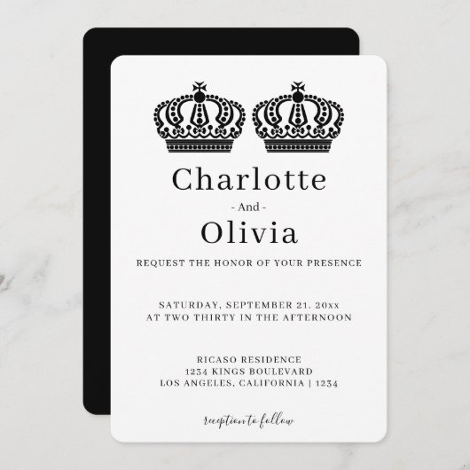 Zwei Königinnen machen eine paarige Hochzeit für G (Vorne/Hinten)