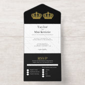 Zwei Königinnen machen eine Paarverheiratung All-in-One-Einladung (Innenseite)