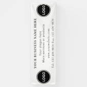 Zwei Kontaktdaten für Firmenlogos bearbeiten Banner (Vertikal)