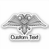 Zwei Kopfadler Aufkleber (Vorderseite)