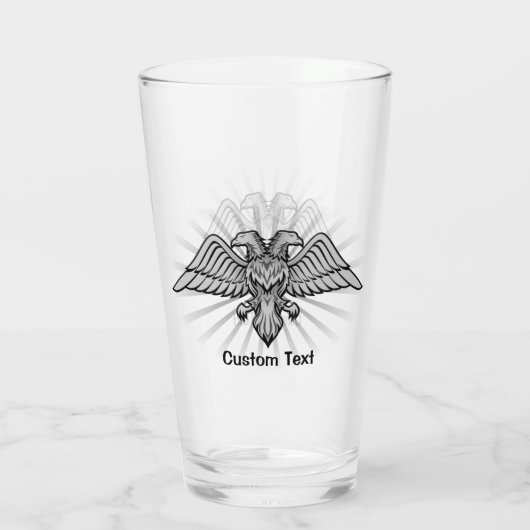 Zwei Kopfadler Glas (Rückseite)