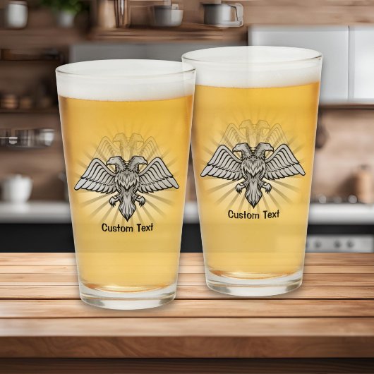 Zwei Kopfadler Glas