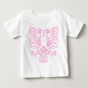 Zwei Kopfadler - Rosa Baby T-shirt