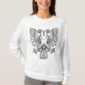 Zwei Kopfadler - Schwarz T-Shirt (Vorderseite)