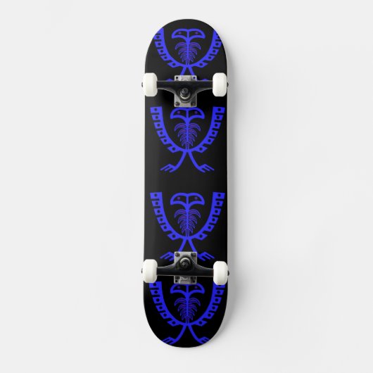 Zwei Kopfblaue Adlerskateboard Skateboard (Vorderseite)