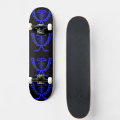 Zwei Kopfblaue Adlerskateboard Skateboard (Vorne)