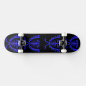 Zwei Kopfblaue Adlerskateboard Skateboard (Horizontal)