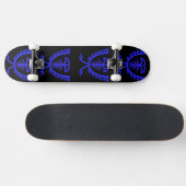 Zwei Kopfblaue Adlerskateboard Skateboard (Horizontal)