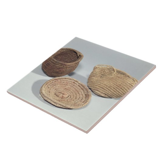 Zwei Körbe und eine Abdeckung (gesponnene Fliese (Seite)