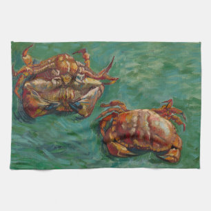 Zwei Krabben von Vincent van Gogh Geschirrtuch