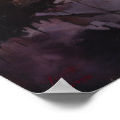 Zwei Krähen auf einem Zweig Poster (Ecke)