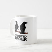 Zwei Krähen = Mordversuch Kaffeetasse (Vorderseite Links)