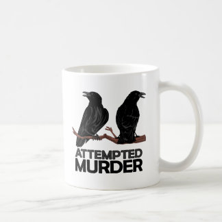 Zwei Krähen = Mordversuch Kaffeetasse
