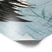 Zwei Krane von Ohara Koson Fotodruck (Ecke)