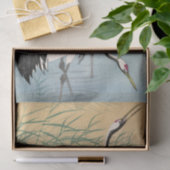 Zwei Krane von Ohara Koson Seidenpapier (Geschenk)