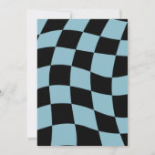 Zwei Krasse Blue Boy 2. Geburtstag Party Einladung (Rückseite)