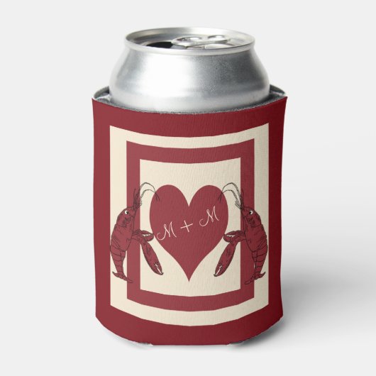 Zwei Krebse Herz Dosenkühler (Kanne Vorderseite)