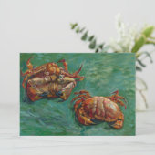 Zwei Krebse von Vincent van Gogh Einladung (Stehend Vorderseite)