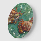 Zwei Krebse von Vincent van Gogh Große Wanduhr (Winkel)