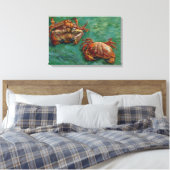 Zwei Krebse von Vincent van Gogh Leinwanddruck (Insitu (Schlafzimmer))