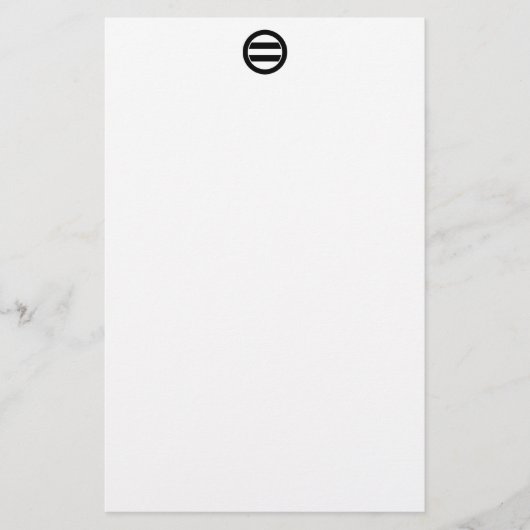 Zwei kreisförmige Linien Briefpapier (Vorderseite)