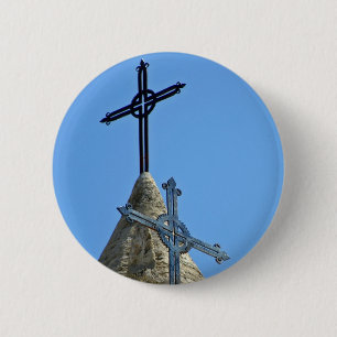 Zwei Kreuze Button