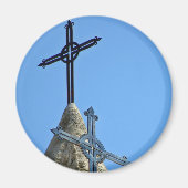 Zwei Kreuze Magnet (Vorne)