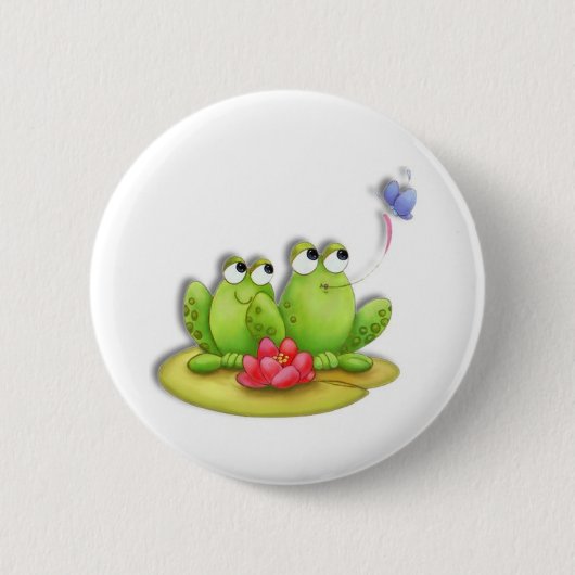 Zwei Kröten in der Liebe! Button (Vorderseite)