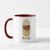 Zwei Kugeln Eisbecher Tasse (Links)